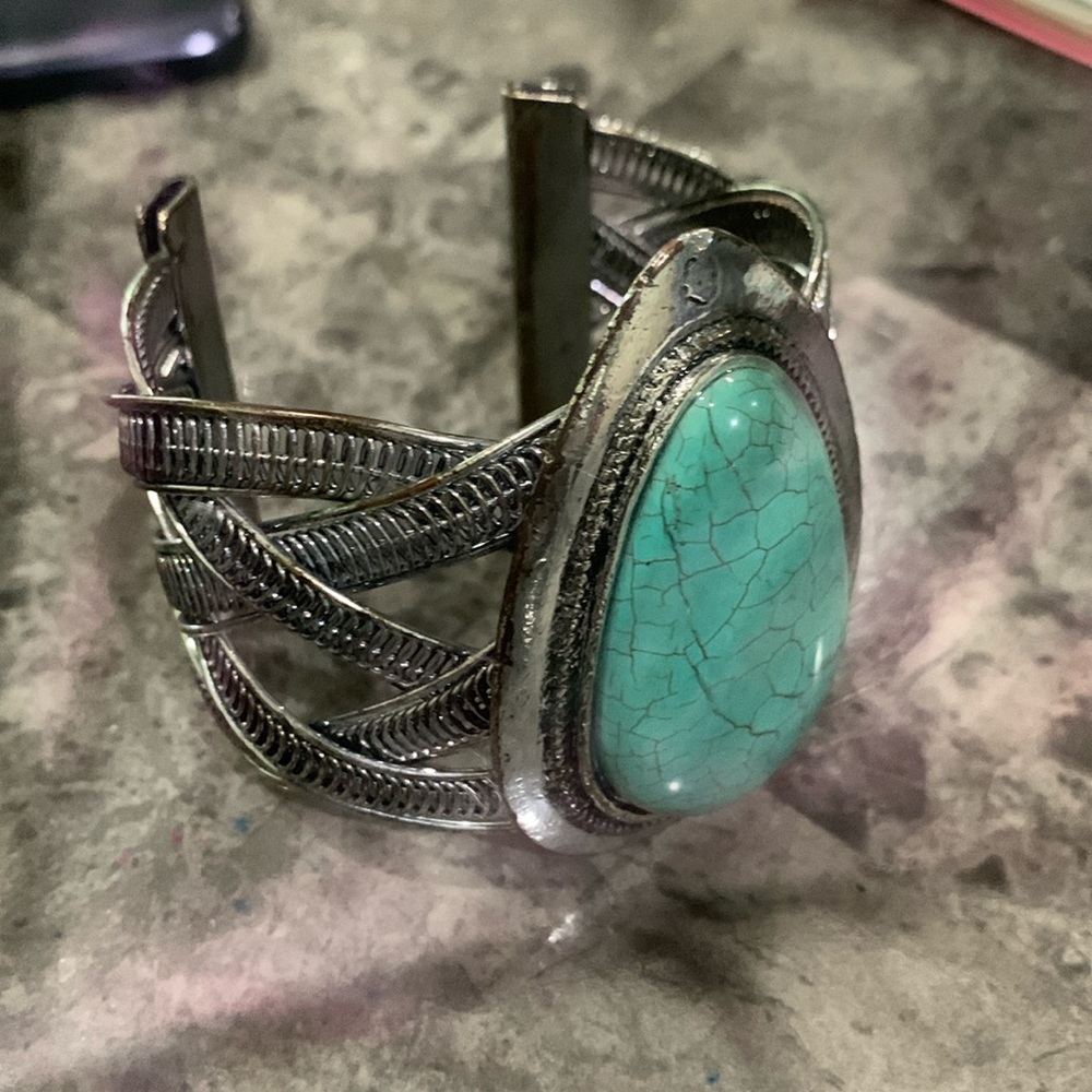 Turquoise Statement Cuff - image 2